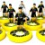 Subbuteo Andrew Table Soccer AEK Athens Custom kit on Aeolus Professional Bases